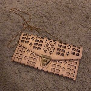 Lulu’s Gold Geometric Clutch